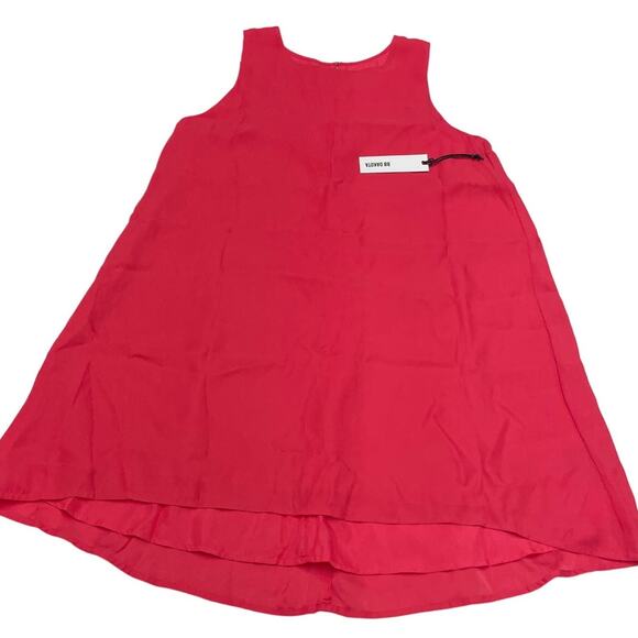 BB‎ Dakota Dress Women Small Pink Roxanne Glow Reverse Crepon Shift Mini - Picture 3 of 10